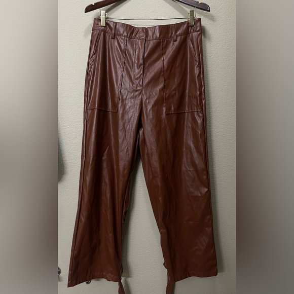SHEIN Pants - Brown faux leather pants